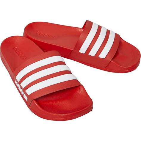 adidas slippers grijs rood|adidas sandalen slippers.